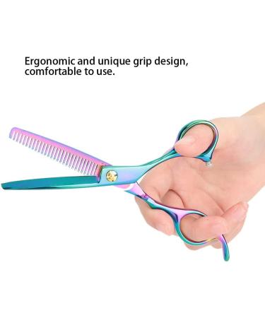 Qukaim Professional Scissors Professional Hair Scissors Colorful Barber Salon Hairdressing Scissors 6.5 Inch Sharp Edge - Buy Online on GoSupps.com