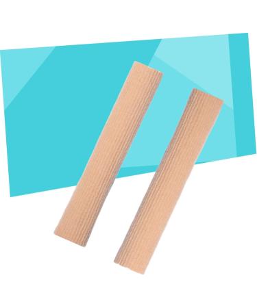 Healeved 2pcs Toe Cushion Tube Set - Toe Pad & Sleeve Protectors for Toes Care in Khaki Foam & Silicone Gel - Buy Online on GoSupps.com