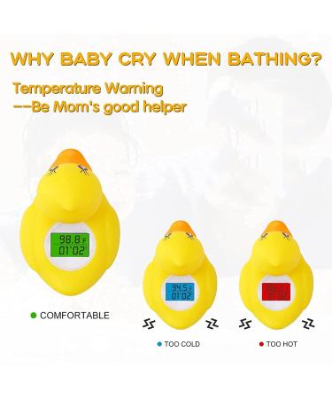 BabyElf Floating Duck Bath Thermometer - Safe Water & Room Temp for Infants + 2 Extra Toy Ducks - Buy Online on GoSupps.com