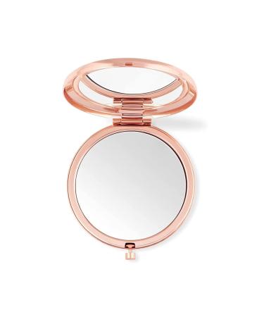 LEEQBCR Pocket Mirror Folding Mirror-Round Double Mirror-Normal + With Magnifying Glass-Personalized Makeup Mirror (Rose Gold) - Buy Online on GoSupps.com