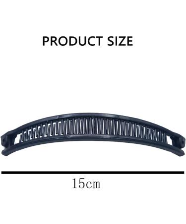 6 Pieces Banana Hair Clips Retro Ponytail Clips for Women's Hair Large Hair Clips for Thick Hair Clamp Comb Tool Banana Clip Long Barrettes for Women(Brown White Black) - Buy Online on GoSupps.com