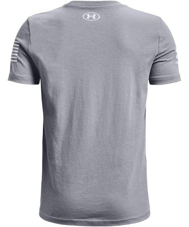 Under Armour Boys' New Freedom BFL T-Shirt - Steel/White Medium - Buy Online on GoSupps.com