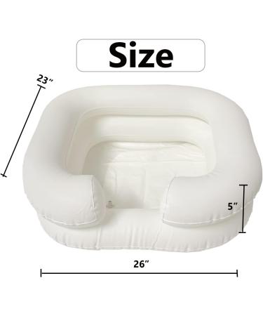Portable Inflatable Bedside Shampoo Basin for Elderly & Bedridden - Hair Washing Kit for Home Health Care, Pregnancy, Post-Surgery - Buy Online on GoSupps.com