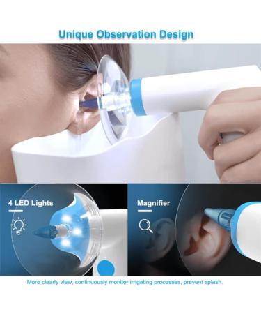 RKXKJ Electric Earwax Remover with 4 LED Lights and 4 Water Pressure Levels - Buy Online on GoSupps.com