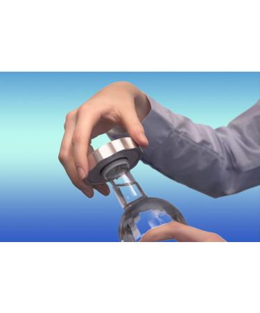 EasyDrehFix Bottle Opener - Screw-On Aid for Seniors - Silver Grey - Buy Online on GoSupps.com