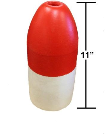 KUFA SPORTS 48" Flag Pole & 2 Piece 11" Red/White Float Combo - Buy Online on GoSupps.com