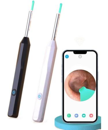 TWOMEM Earwax Removal Kit with Camera and Light - 7 Ear Pick Cleaner - Ear Cleaning Set of 8 in White - Buy Online on GoSupps.com