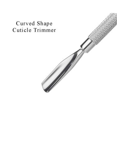 Zeepk Cuticle Pusher Set - Dual Sided Spoon Shaped Stainless Steel Manicure Pedicure Tools (4 Pc) - Buy Online on GoSupps.com