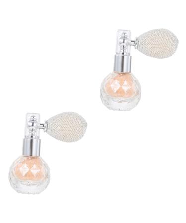 FOMIYES 2 pcs Bag Sequins Face Perfume Gloss Bottle Tool Spray Sprayer Highlighter Sparkling Body Makeup Light Goldx2pcs 7x5.5cmx2pcs