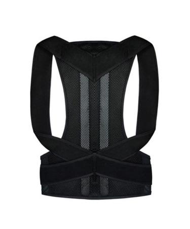 Female Male Posture Corrector Adjustable Back Support Nylon Elastic Shoulder Back Brace Corset Back Belt(D M Code) M code D