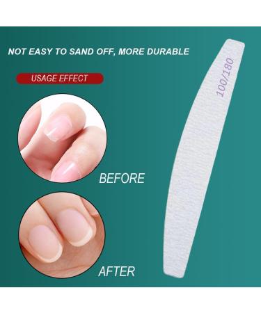 Lmyzcbzl Nail Files 4 Pcs Professional Nail Files Double Sided Emery Board Nail File Nail Styling Tools for Nail Grooming and Styling - Buy Online on GoSupps.com