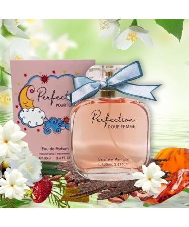 THE PERFECTION POUR FEMME EAU DE PARFUM e100ml. 3.4 FL. OZ. Amber Floral fragrance for women. - Buy Online on GoSupps.com