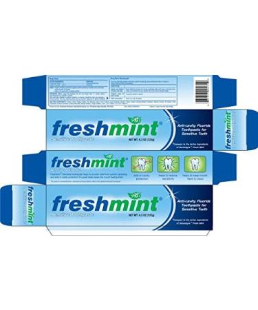 Fresh Mint Sensitive Fluoride Anti-Cavity Toothpaste - 4.3 oz for Sensitive Teeth | International Shipping Available - Buy Online on GoSupps.com