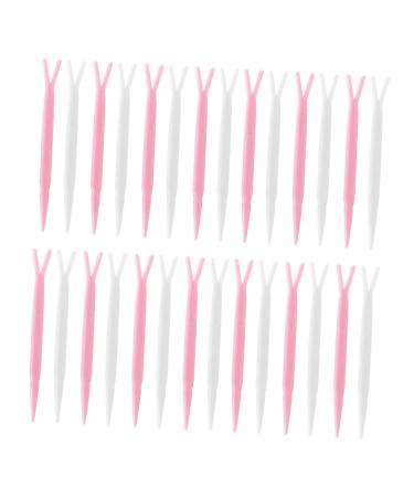 NOLITOY 100pcs Double Eyelid Y-shaped Fork Stickers Tropical Headdress Ktape Makeup Fork Make up