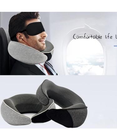 Endxedio Wander Plus Travel Pillow - Memory Foam Neck Pillow for Hiking & Sleep (Black) | Ultimate Comfort for Travel - Buy Online on GoSupps.com