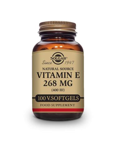 Solgar Vitamin E Naturally Sourced 268 mg (400 IU) 100 Softgels - Buy Online on GoSupps.com