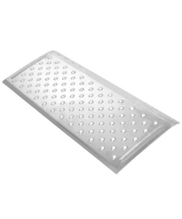 Silver Spring 2" High Aluminum Threshold Ramp, Punch Plate Surface, 12" L x 32" W 12" x 32"