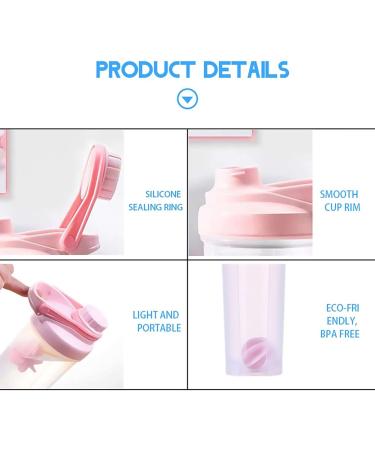 Bouteille de la prot ine Shaker bouteille d'eau de sport de sport tasses de m langeur de smoothie BPA gratuit couvercle bascule avec bouteille de m lange de poudre de boule de m lange pui 0.5L Blue - Buy Online on GoSupps.com