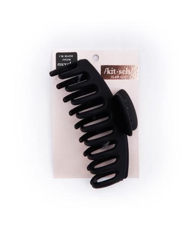 Oversized Black Claw Clip - Kitsch Recycled Plastic Hair Clip for Women | Large Claw Clip for Thick Hair | Jaw Clips for Girls - 1 Piece - Buy Online on GoSupps.com