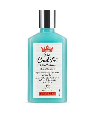 Shaveworks The Cool Fix Aftershave for Women: Pubic Hair Removal, Razor Bumps, Razor Burns, Ingrown Hair Treatment  After Shaving Post Waxing Bikini Area Moisturizing Skin Care Gel 5.3 Fl Oz 5.3 Fl Oz (Pack of 1)