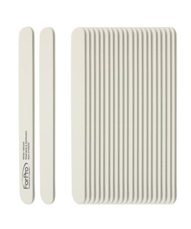ForPro White Foam Board 180/240 Grit Mylar Nail File 7x.75 50-Count - Manicure and Pedicure - Buy Online on GoSupps.com
