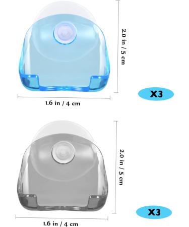 Magiclulu 6-Piece Suction Shaver Holder Set | Durable Shower Wall Hooks & Razor Holders | Bathroom Accessories - Buy Online on GoSupps.com