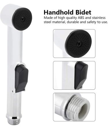 Bidets Galvanized Toilet Bidet Adapter - Spray Hand Shower Head & Hose Set | International Shipping - Buy Online on GoSupps.com