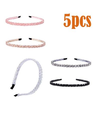 Shop Sertay Fashionable Rhinestone Elastic Headbands | Non-Slip Women's Headbands for All Occasions | 5 Stylish Colors - Buy Online on GoSupps.com
