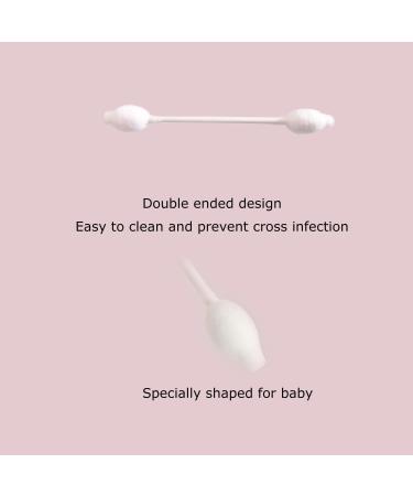 Biodegradable Baby Cotton Swabs 480pcs (6 Packs of 80) - Gentle & Safe for Kids, Children's Safety Cotton Buds - Buy Online on GoSupps.com