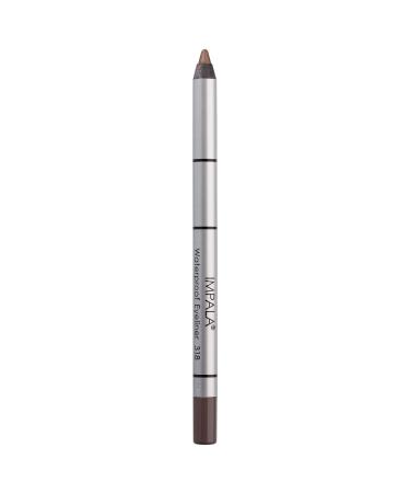 IMPALA | Creamy Waterproof Soft Brown Eyeliner Pencil 318 | Defined Contour or Smokey Effect | Dense and Creamy Texture Easy to Apply | Bright Long-Lasting and Water-Resistant Color 318 Light Brown