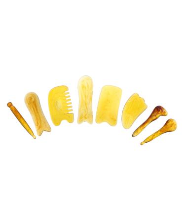 Healvian 8st massage tools wax massage device Face plate scratches massage resurrection regrow regeneration scincare the cure striped plate massage scraping merchant scratch board dog massage dog