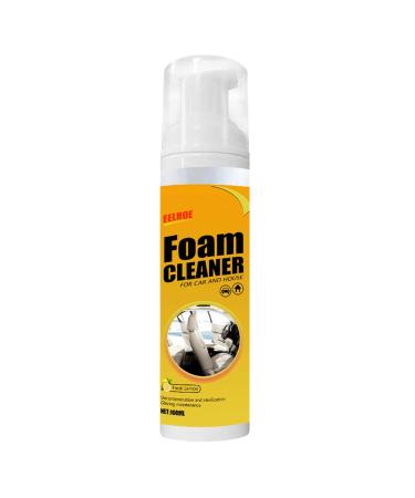 100ml Foam Cleaner Spray Foam Cleaner Foam Cleaner for Car and House Lemon Flavor Multipurpose Foam Cleaner Spray Leather Decontamination Foam Cleaner for Kitchen Bathroom Car and House Lemon Flavor