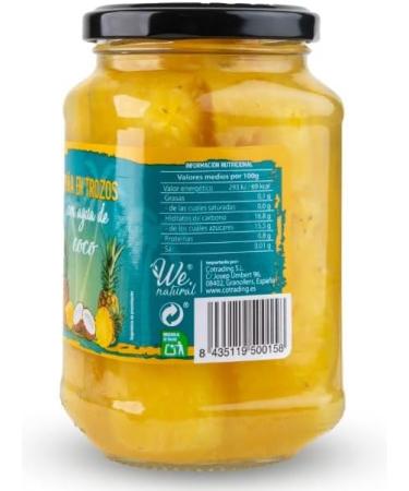 Ananas en morceaux avec eau de coco 1190 g. - Buy Online on GoSupps.com
