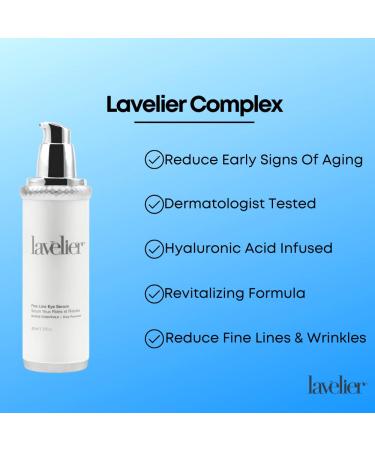 Lavelier Fine Line Eye Serum 40ml - Hyaluronic Acid - Best for Dark Circles & Puffiness - Buy Online on GoSupps.com