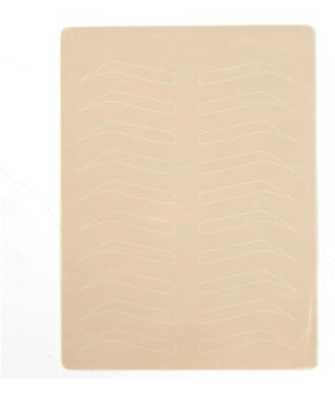 Buy 5 Pieces Latex No Ink Eyebrow Microblading Practice Skin - Forehead Training Pad for Beauty Academy | Tokorless PMU (Black Line) - Buy Online on GoSupps.com