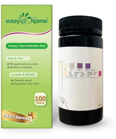 Easy Home UTI Test Strips 100 Count - Monitor Urinary Tract Infections - FSA Eligible for OTC Use - Urinalysis - Pack of 1 - Buy Online on GoSupps.com