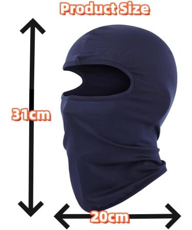 Lexicanmhs Kids Storm Hood & Balaclava - Windproof Face Mask for Summer Cycling - UV Protection for Girls (Gray & Navy) - Buy Online on GoSupps.com