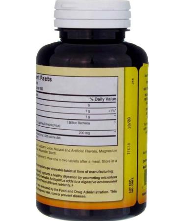 Nature's Blend Acidophilus Chewable Raspberry Flavor - 100 Tablets Pack of 3 - Buy Online on GoSupps.com