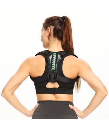 Emenet Posture Corrector Trainer For Women And Men Comfortable Adjustable Back Brace Shoulder Brace Can Help With Hunchback Hump Correction And Neck Pain Relief (Size : L With Storage Bag)
