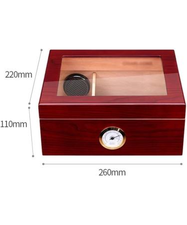 Humidor Cigar Moisturizing and Humidity Cigar Box Portable Cigar Storage Box-Cigar Protector-can Hold 50 - Buy Online on GoSupps.com