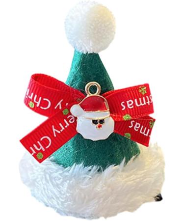 AJTUTUS Santa Hat Headwear Tinsel Hair Clip Christmas Duckbill Clip Headpiece with Tinsel Tulle Cone Hat Cartoon Photo Props - Buy Online on GoSupps.com