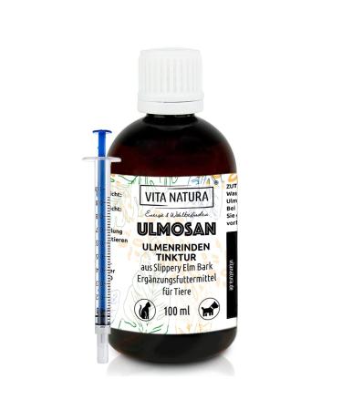 ULMOSAN slippery elm bark tincture from Vita Natura ready to use from slippery elm bark 100 ml with syringe for dogs and cats