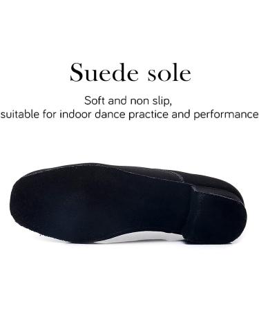 HIPPOSEUS Men's Ballroom Dance Shoes Latin Tango Rumba Low Heel - Black Suede Sole | Model M2 7.5 - Buy Online on GoSupps.com