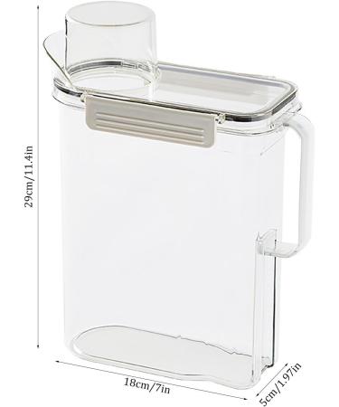 Laundry Detergent Dispenser | Washing Powder Storage with Measuring Cup | Large Capacity Organizes Liquid Powder Detergent Container Storage Box for Fabric Softener Pack of 1 - Buy Online on GoSupps.com