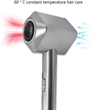 Professional Hair Dryer 2000W AC Motor Negative Ionic Technology Blow Dryer with Hot/Cold Compact Anti-frizz Ionic Hairdryer with Styling Nozzle Quick Drying for Men and Women Purple Small Gift Silver - Buy Online on GoSupps.com