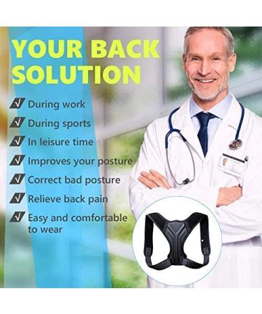 Posture Corrector Back Brace Adjustable Posture Brace for Upper Back Shoulder Pain Relief Posture Trainer Spine Posture Support Feito na China Full moon lofty ambition - Buy Online on GoSupps.com