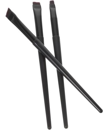 Baluue 12 Pcs Eyeliner Brush Eyebrow Brush Thin Eyeliner Brush Flat Eyeliner Brush Female Black  - Buy Online on GoSupps.com