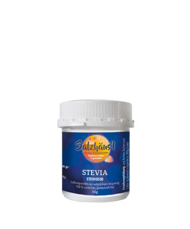 STEVIA Stevioside Powder SALZH US L 50 g / Sweetener / 100% pure and natural / Pharmacist quality