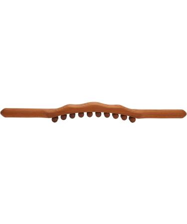 LUQEEG Wooden Massage Tab & Gua Sha Tools | Neck & Back Pain Relief | 20 Pearl Massage Roller - Buy Online on GoSupps.com