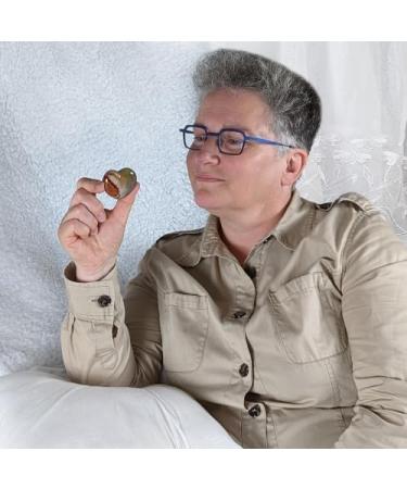 Eusice Polychromer Jaspis - Handmade 40mm-55mm Natural Stone Crystal for Well-being Lithotherapy & Chakra Meditation - Buy Online on GoSupps.com